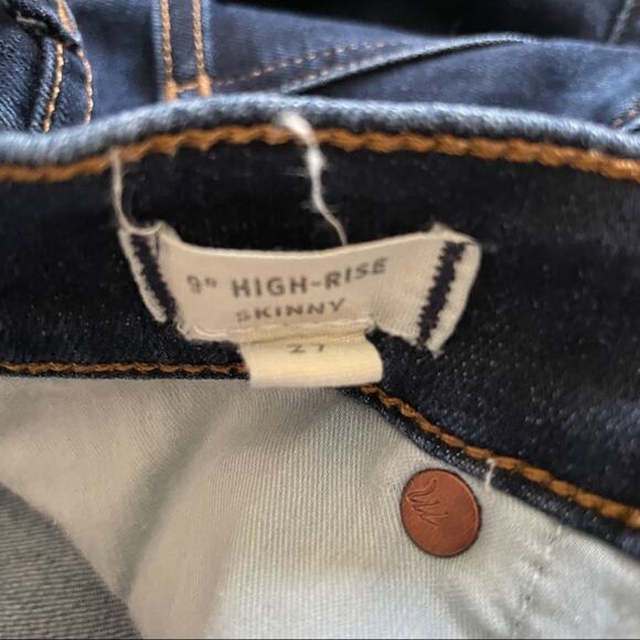 Madewell 9” High Rise Skinny Jeans Sz 27 - Picture 6 of 7